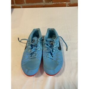 Nike Rival M Running Shoe womens sz 8 Blue Red Orange Spikes